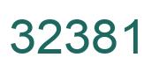 Number 32381 green image