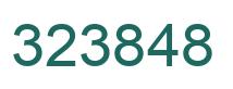 Number 323848 green image