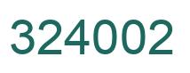 Número 324002 imagen verde