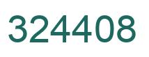 Number 324408 green image