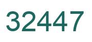 Número 32447 imagen verde