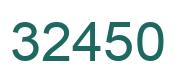 Número 32450 imagen verde