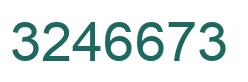 Número 3246673 imagen verde