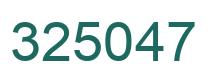 Número 325047 imagen verde