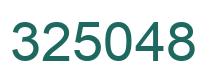 Número 325048 imagen verde