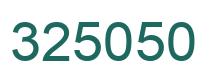 Número 325050 imagen verde