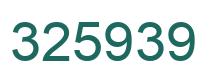 Número 325939 imagen verde