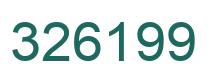 Number 326199 green image