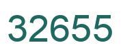 Number 32655 green image