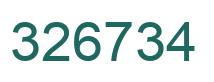 Number 326734 green image