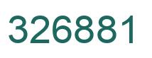 Número 326881 imagen verde