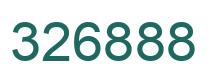 Number 326888 green image