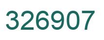 Number 326907 green image
