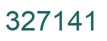 Number 327141 green image