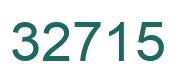 Number 32715 green image