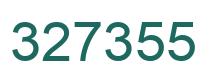 Number 327355 green image