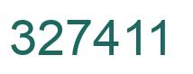 Number 327411 green image