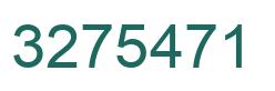 Number 3275471 green image