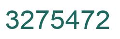 Number 3275472 green image