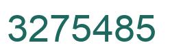 Number 3275485 green image