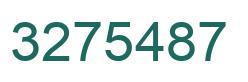 Number 3275487 green image
