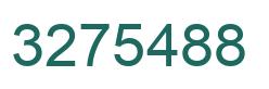 Number 3275488 green image