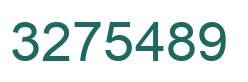 Number 3275489 green image
