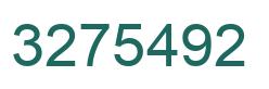 Number 3275492 green image