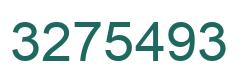 Number 3275493 green image