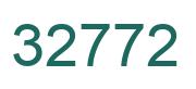 Zahl 32772 grün bild