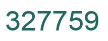 Number 327759 green image