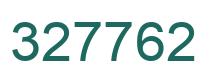 Number 327762 green image