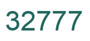 Número 32777 imagen verde