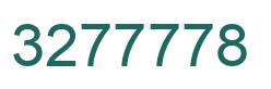 Number 3277778 green image
