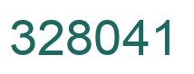 Number 328041 green image