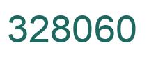 Number 328060 green image
