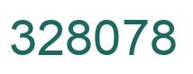 Number 328078 green image