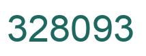 Number 328093 green image