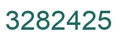 Number 3282425 green image