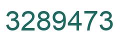 Number 3289473 green image