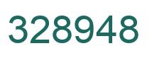 Number 328948 green image