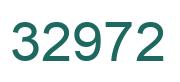 Number 32972 green image