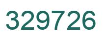 Number 329726 green image