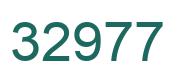 Zahl 32977 grün bild