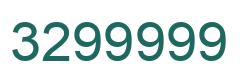 Número 3299999 imagen verde