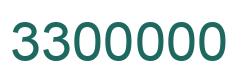 Number 3300000 green image