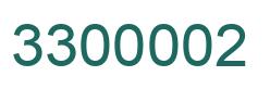 Number 3300002 green image