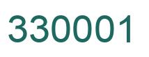 Number 330001 green image