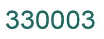 Number 330003 green image