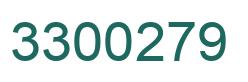 Number 3300279 green image